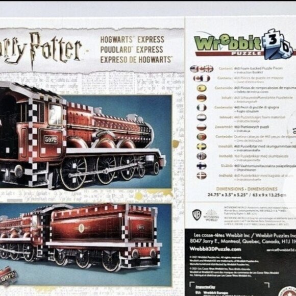 NEW 3D Harry Potter Hogwarts Express 3D Puzzle 460 Pieces - Picture 7 of 7